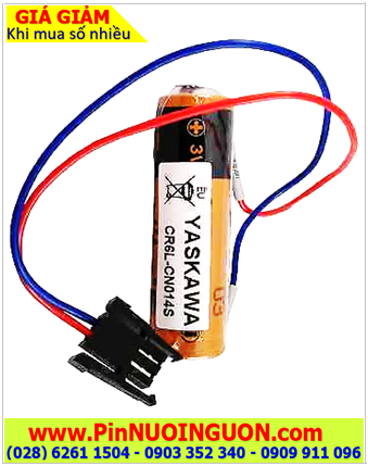 Yaskawa CR6.L-CN14S; Pin nuôi nguồn PLC Yaskawa CR6L-CN14S lithium 3v AA2300mAh, Xuất xứ NHẬT 